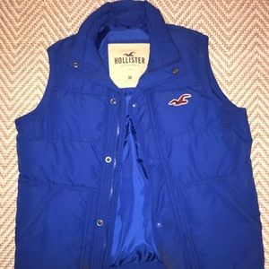 Hollister Royal Blue Puffer Vest